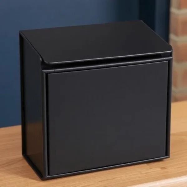 black mailer boxes with logo