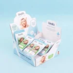 product display box with logos